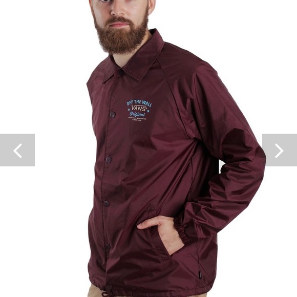 Vans Windbreaker Burgundy Sale, GET 52 